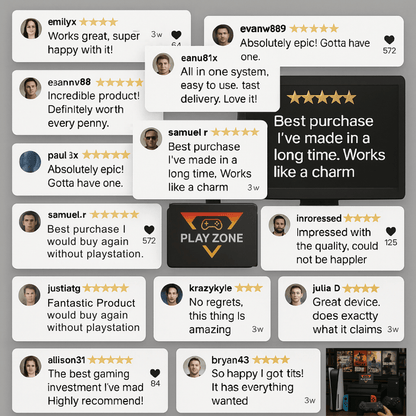 Playzone™ Retro Gaming Console +20,000 Pre-Loaded Games | Plug & Play